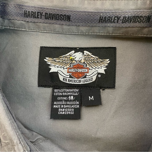 NWOT Harley-Davidson Long Sleeve Button Up Shirt - Picture 8 of 10